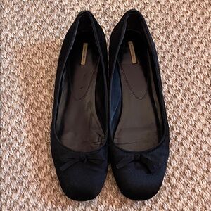 Max Studio leader faux fur Black Bow Flats
